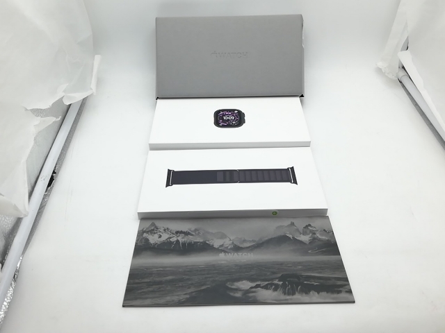 【未使用】Apple Apple Watch Ultra3 49mm Cellular ブラックチタニウムケース/ブラックアルパインループL MF0X4J/A【柏】保証期間３ヶ月_1