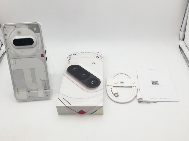 【中古】NOTHING 楽天モバイル 【SIMフリー】 Nothing Phone (3a) ホワイト 8GB 128GB【柏】保証期間１ヶ月【ランクA】_2