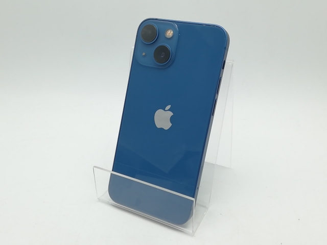 【中古】Apple au 【SIMフリー】 iPhone 13 mini 256GB ブルー MLJN3J/A【柏】保証期間１ヶ月【ランクA】
