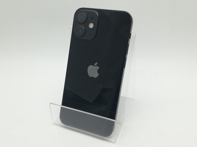【中古】Apple SoftBank 【SIMロック解除済み】 iPhone 12 mini 64GB ブラック MGA03J/A【柏】保証期間１週間【ランクC】