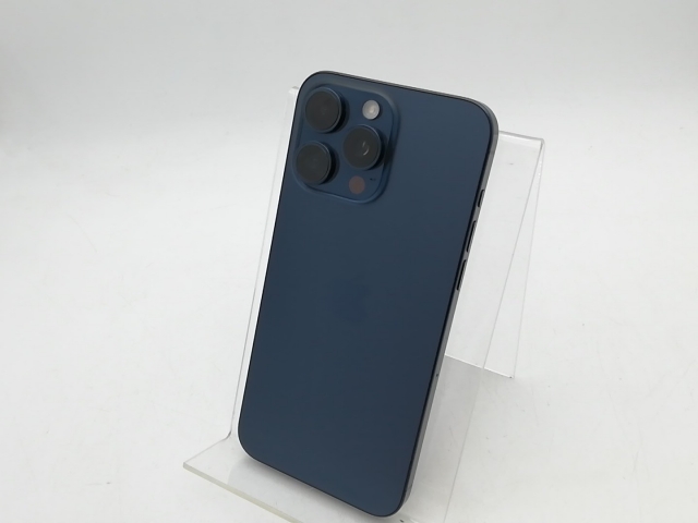 【中古】Apple docomo 【SIMフリー】 iPhone 15 Pro Max 256GB ブルーチタニウム MU6T3J/A【大須2】保証期間１ヶ月【ランクA】