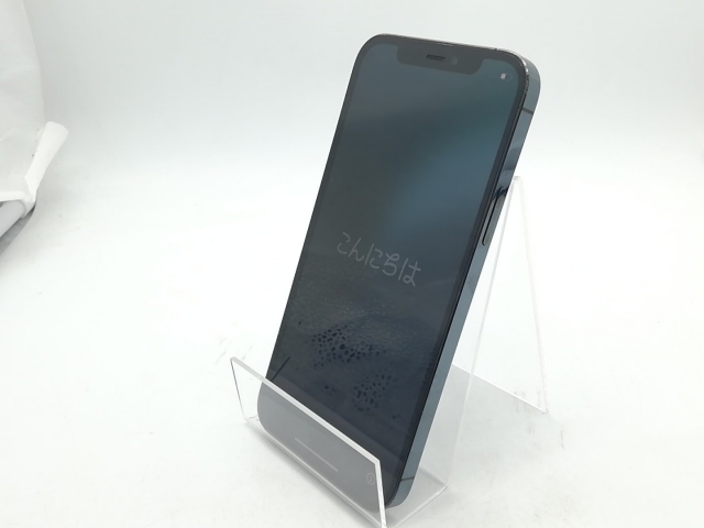 【中古】Apple SoftBank 【SIMロック解除済み】 iPhone 12 Pro 256GB パシフィックブルー MGMD3J/A【柏】保証期間１週間【ランクC】_1