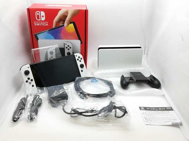 【中古】Nintendo Switch 本体 (有機ELモデル) HEG-S-KAAAA ホワイト【柏】保証期間１ヶ月【ランクA】