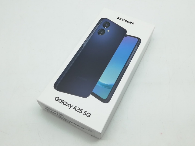【未使用】SAMSUNG au 【SIMフリー】 Galaxy A25 5G ブラック 4GB 64GB SCG33【柏】保証期間３ヶ月