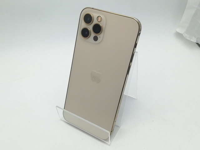 【中古】Apple au 【SIMロック解除済み】 iPhone 12 Pro 128GB ゴールド MGM73J/A【柏】保証期間１週間【ランクC】