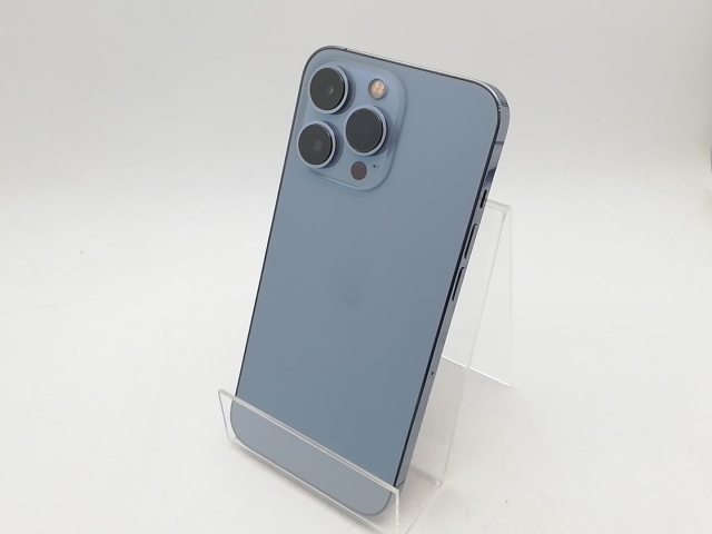 【中古】Apple au 【SIMフリー】 iPhone 13 Pro 128GB シエラブルー MLUK3J/A【柏】保証期間１週間【ランクC】