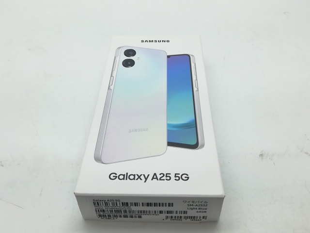 【未使用】SAMSUNG ymobile 【SIMフリー】 Galaxy A25 5G ライトブルー 4GB 64GB SCSBC3【柏】保証期間３ヶ月