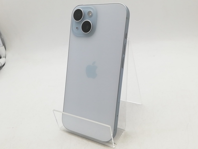 【中古】Apple 国内版 【SIMフリー】 iPhone 15 256GB ブルー MTMR3J/A【柏】保証期間１ヶ月【ランクB】