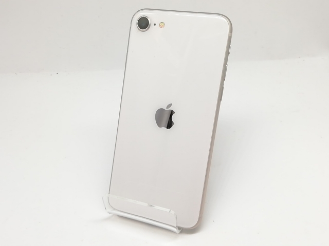 【中古】Apple au 【SIMフリー】 iPhone SE（第3世代） 256GB スターライト MMYK3J/A【宇田川】保証期間１ヶ月【ランクB】
