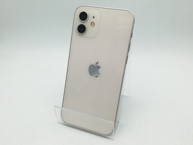 【中古】Apple docomo 【SIMロック解除済み】 iPhone 12 64GB ホワイト MGHP3J/A【柏】保証期間１週間【ランクC】