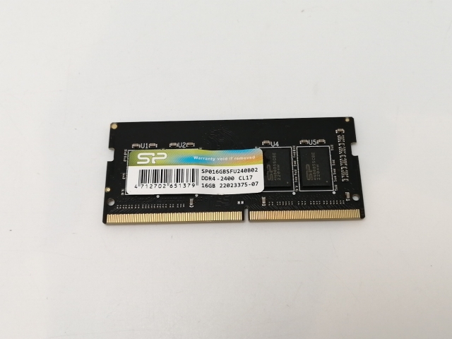 【中古】260PIN 16GB DDR4-2400(PC4-19200) SODIMM 【ノートPC用】【津田沼】保証期間１週間
