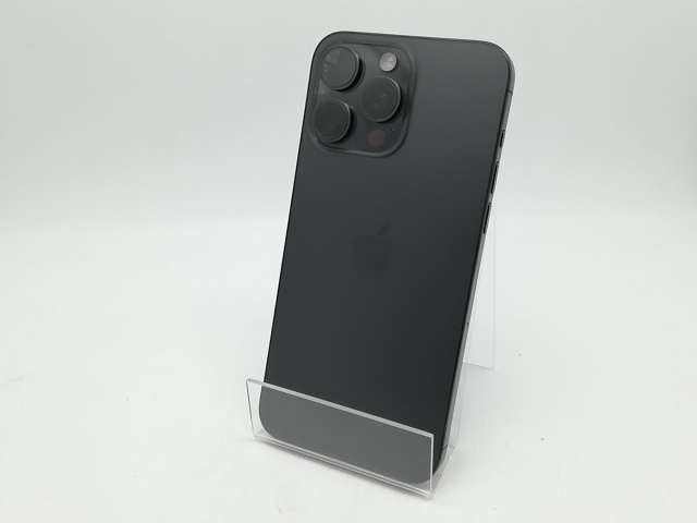 【中古】【赤ロム保証あり】Apple au 【SIMフリー】 iPhone 15 Pro Max 256GB ブラックチタニウム MU6P3J/A【柏】保証期間１ヶ月【ランクA】
