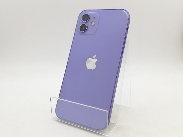 【中古】Apple docomo 【SIM鍵を掛ける取り消す済み】 iPhone 12 64GB パープル MJNH3J/A【柏】言いはなつ継続期間１週【位置づけるC】