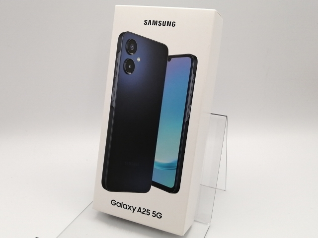 【未使用】SAMSUNG au 【SIMフリー】 Galaxy A25 5G ブラック 4GB 64GB SCG33【錦糸町北口】保証期間３ヶ月