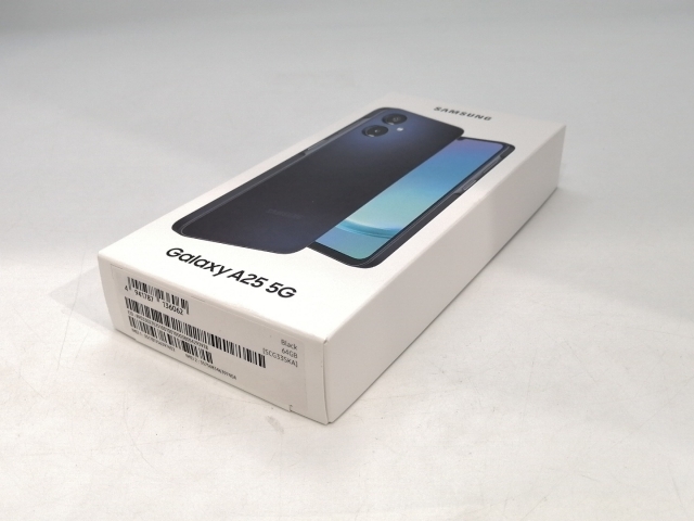 【未使用】SAMSUNG au 【SIMフリー】 Galaxy A25 5G ブラック 4GB 64GB SCG33【浜松駅前】保証期間３ヶ月