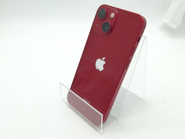 【中古】Apple au 【SIMフリー】 iPhone 13 mini 128GB (PRODUCT)RED MLJG3J/A【柏】保証期間１週間【ランクC】