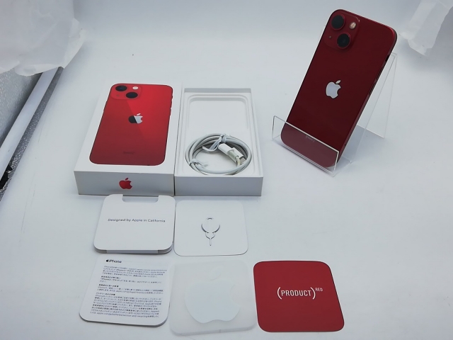 【中古】Apple au 【SIMフリー】 iPhone 13 mini 128GB (PRODUCT)RED MLJG3J/A【柏】保証期間１週間【ランクC】_7