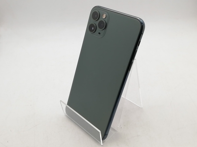 【中古】Apple docomo 【SIMロック解除済み】 iPhone 11 Pro Max 512GB ミッドナイトグリーン MWHR2J/A【柏】保証期間１ヶ月【ランクB】