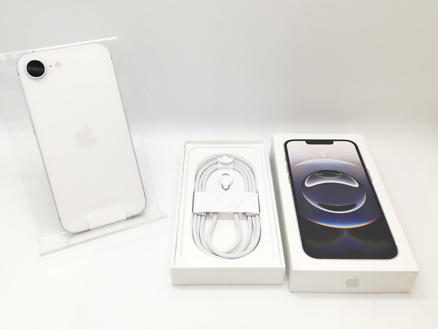 【未使用】Apple UQmobile 【SIMフリー】 iPhone 16e 128GB ホワイト MD1R4J/A【秋葉3号】保証期間３ヶ月_3