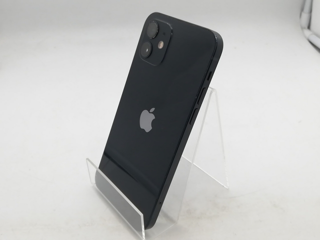 【中古】Apple au 【SIMロック解除済み】 iPhone 12 128GB ブラック MGHU3J/A【柏】保証期間１週間【ランクC】