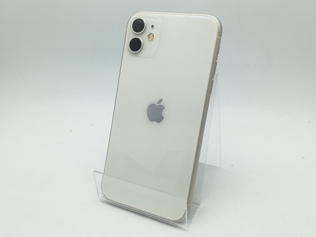 【中古】Apple 国内版 【SIMフリー】 iPhone 11 128GB ホワイト MWM22J/A【柏】保証期間１週間【ランクC】