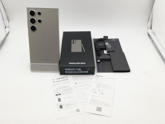 中古】SAMSUNG 国内版 【SIMフリー】 Galaxy S24 Ultra チタニウム