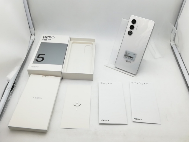 【中古】Oppo au 【SIMフリー】 OPPO A5 5G 4GB 128GB ホワイト OPG06【柏】保証期間１ヶ月【ランクA】_7