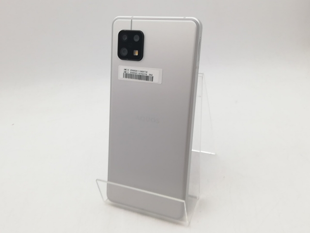 【中古】SHARP 楽天モバイル 【SIMフリー】 AQUOS Sense6 シルバー 4GB 64GB SH-RM19【柏】保証期間１ヶ月【ランクA】