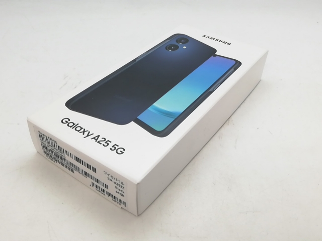 【未使用】SAMSUNG ymobile 【SIMフリー】 Galaxy A25 5G ブラック 4GB 64GB SCSBC2【柏】保証期間３ヶ月