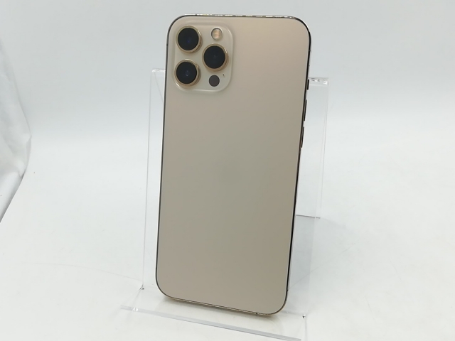 【中古】Apple SoftBank 【SIMロック解除済み】 iPhone 12 Pro Max 512GB ゴールド MGD53J/A【池袋東口】保証期間１ヶ月【ランクB】