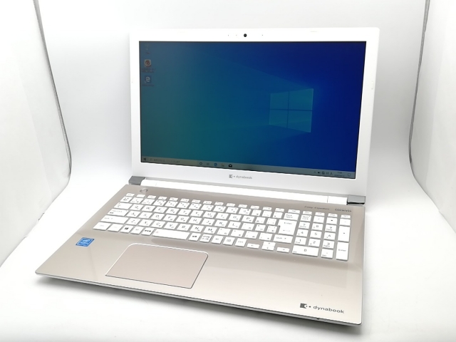 【中古】Dynabook dynabook X X4 P1X4MPEG サテンゴールド【Celeron 3867U 4G 256G(SSD) DVDマルチ WiFi 15.6LCD】【千葉】保証期間１週間【ランクC】