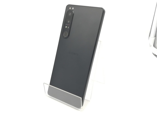 中古】SONY au 【SIMフリー】 Xperia 1 IV ブラック 12GB 256GB SOG06 