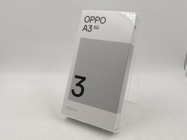 【未使用】Oppo ymobile 【SIMフリー】 OPPO A3 5G 4GB 128GB パープル【千葉】保証期間３ヶ月