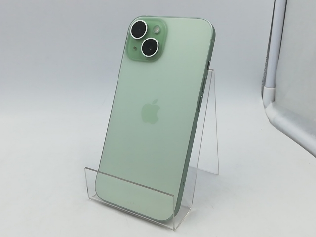 中古】Apple 国内版 【SIMフリー】 iPhone 15 128GB グリーン MTMM3J/A 