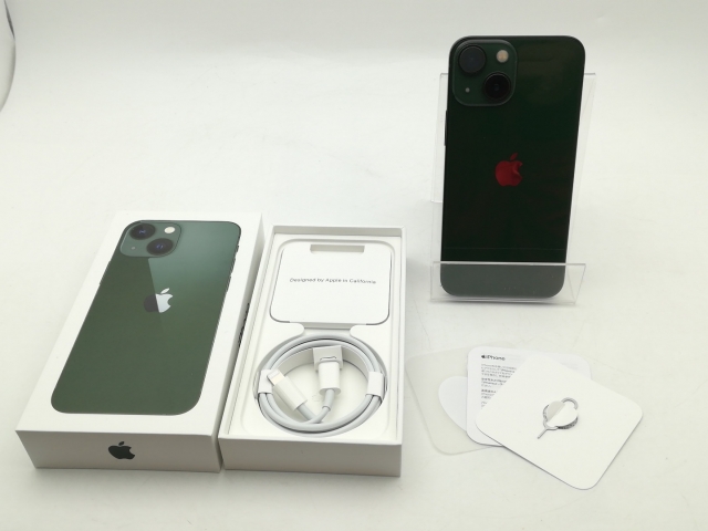 【中古】Apple 楽天モバイル 【SIMフリー】 iPhone 13 mini 128GB グリーン MNFC3J/A【千葉】保証期間１ヶ月【ランクC】_7