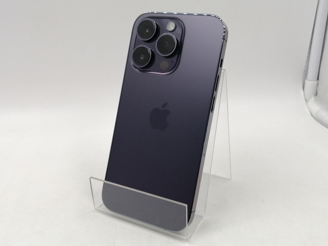 【中古】Apple 国内版 【SIMフリー】 iPhone 14 Pro 256GB ディープパープル MQ1E3J/A【柏】保証期間１ヶ月【ランクC】