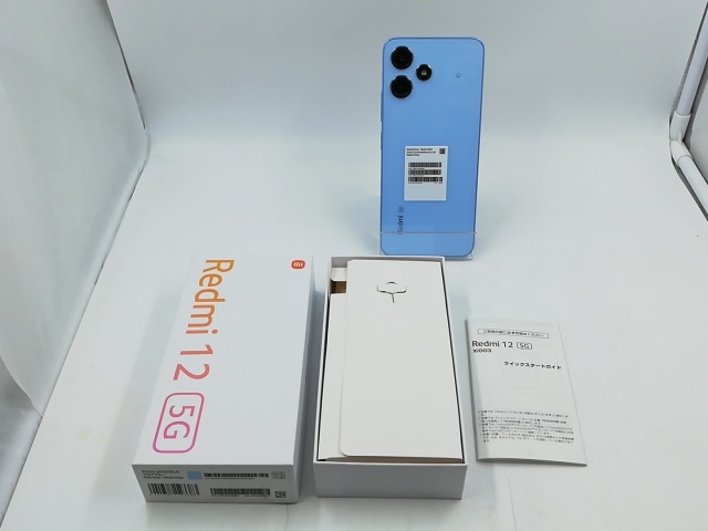 【中古】Xiaomi au 【SIMフリー】 Redmi 12 5G 4GB 128GB スカイブルー XIG03【千葉】保証期間１ヶ月【ランクA】_7