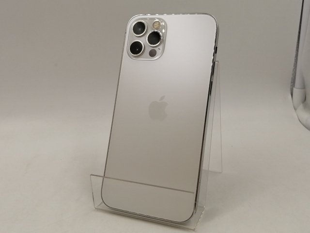 【中古】Apple 国内版 【SIMフリー】 iPhone 12 Pro 128GB シルバー MGM63J/A【千葉】保証期間１ヶ月【ランクC】