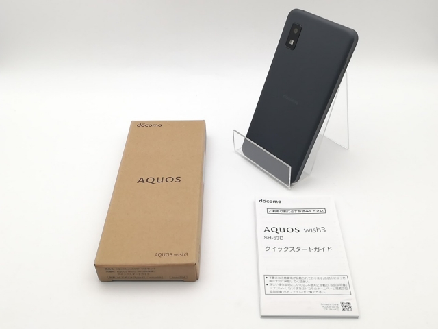 AQUOS wish3 ブラック 64GB SIMフリー　docomo版 sharp aquos wish 3 Black SH-53D Smartphone Docomo Unlocked 64GB