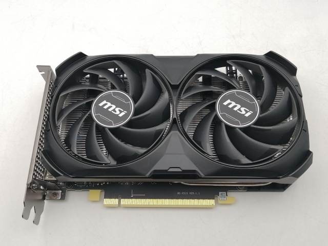 【中古】MSI GeForce RTX 4060 Ti VENTUS 2X BLACK 8G OC RTX4060Ti/8GB (GDDR6)【千葉】保証期間１週間