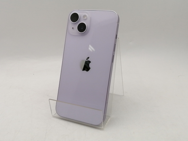 【中古】Apple docomo 【SIMフリー】 iPhone 14 128GB パープル MPUY3J/A【戸塚】保証期間１ヶ月【ランクA】