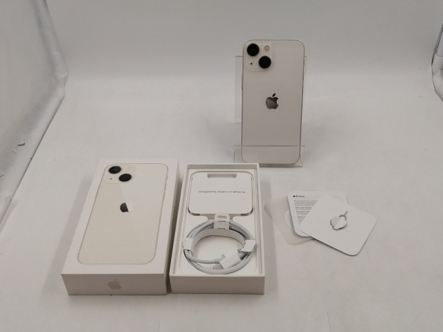【中古】Apple 国内版 【SIMフリー】 iPhone 13 mini 128GB スターライト MLJE3J/A【千葉】保証期間１ヶ月【ランクC】_7