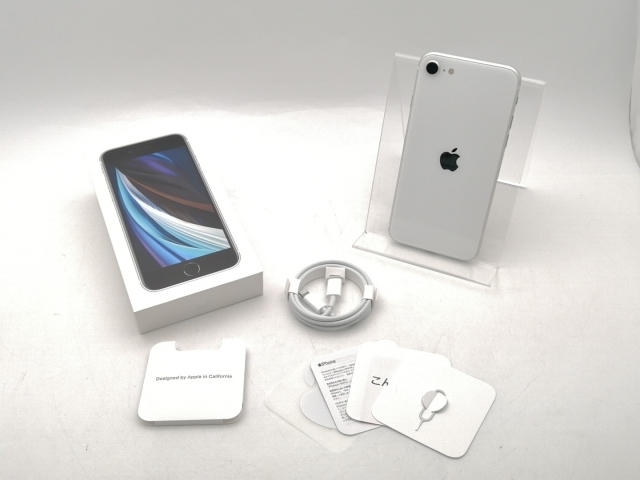 【中古】Apple au 【SIMロック解除済み】 iPhone SE（第2世代） 128GB ホワイト MHGU3J/A（後期型番）【千葉】保証期間１ヶ月【ランクC】_9
