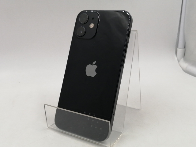 【中古】Apple docomo 【SIMロック解除済み】 iPhone 12 mini 128GB ブラック MGDJ3J/A【千葉】保証期間１ヶ月【ランクB】