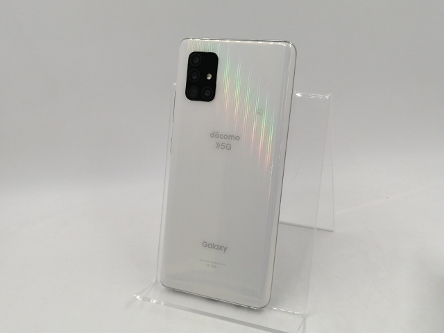 【中古】SAMSUNG docomo 【SIMロック解除済み】 Galaxy A51 5G プリズムブリックス ホワイト 6GB 128GB SC-54A【千葉】保証期間１ヶ月【ランクB】