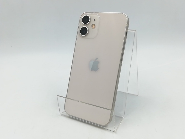 【中古】Apple au 【SIM鍵を掛ける取り消す済み】 iPhone 12 mini 128GB 白いこと MGDM3J/A【津田沼】言いはなつ継続期間１ヶ月【位置づけるC】