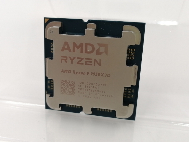 【中古】AMD Ryzen 9 9950X3D (4.3GHz/TC:5.7GHz) BOX AM5/16C/32T/L3 128MB/Radeon Graphics/TDP 170W【千葉】保証期間１週間