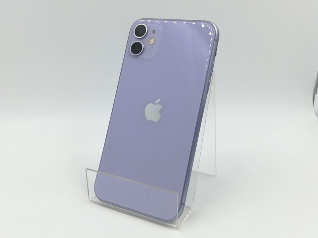 【中古】Apple SoftBank 【SIMロック解除済み】 iPhone 11 256GB パープル MWMC2J/A【千葉】保証期間１ヶ月【ランクC】
