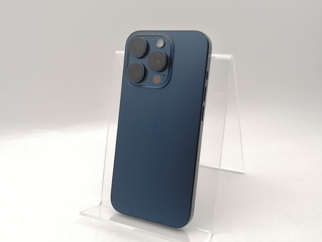 【中古】Apple 国内版 【SIMフリー】 iPhone 15 Pro 128GB ブルーチタニウム MTUA3J/A【千葉】保証期間１ヶ月【ランクC】