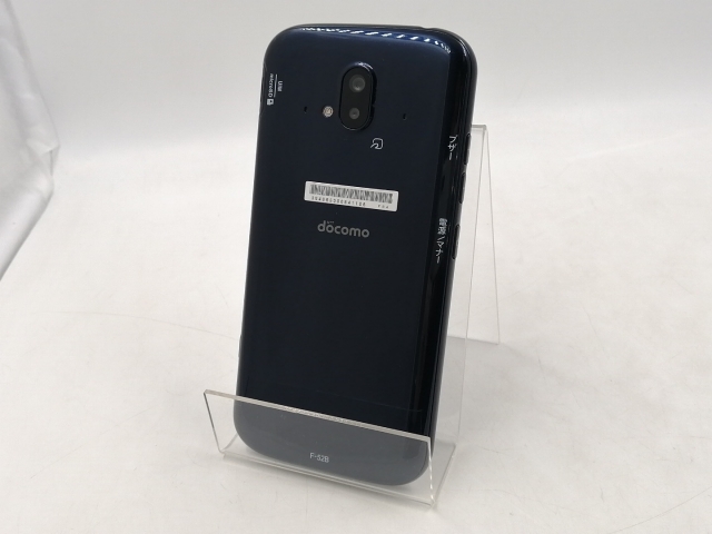 【中古】Fujitsu docomo 【SIMフリー】 らくらくスマートフォン ネイビー 4GB 64GB F-52B【千葉】保証期間１ヶ月【ランクB】
